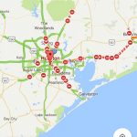 Google Map Of All The Roads Closed In Texas Due To Hurricane Harvey   Google Maps Beaumont Texas