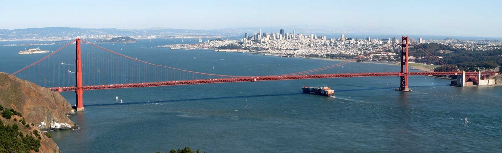 Google Map Of San Francisco, California, Usa - Nations Online Project - A Map Of San Francisco California