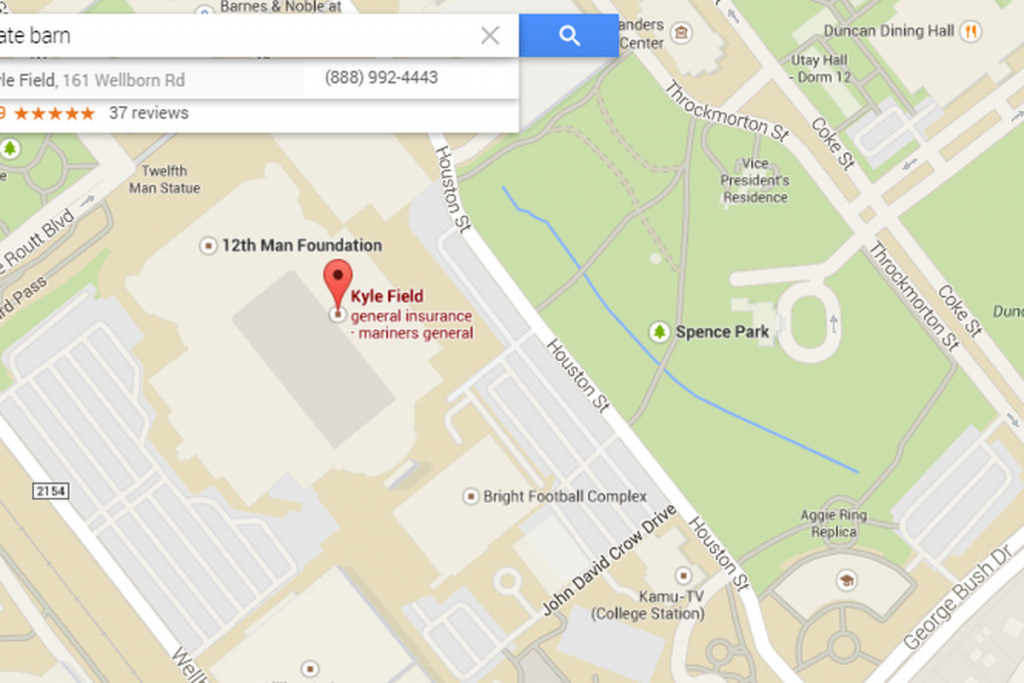 Google Maps Analyzes College Football - Good Bull Hunting - Google Maps Lubbock Texas