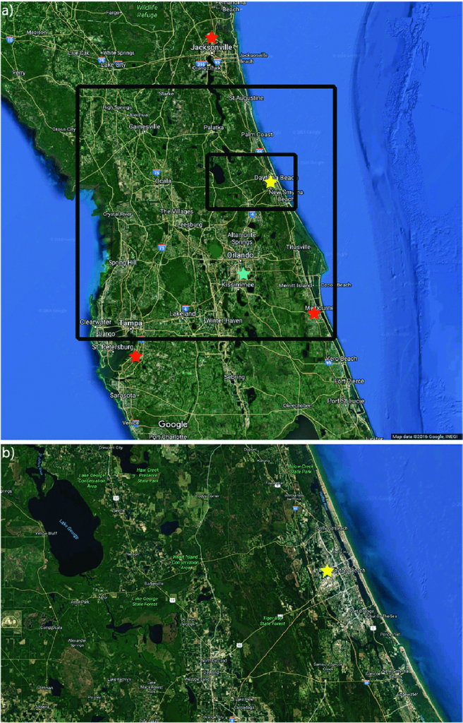 Google Terrain Maps Of Central Florida (Google Maps 2016) For (A - Google Map Of Central Florida