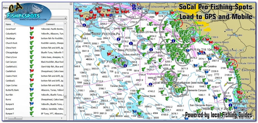 Gps Fishing Maps Lowrance - Maps : Resume Examples #kwlem8Bl9N - Southern California Fishing Spots Map