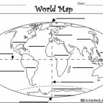 Grade Level: 2Nd Grade Objectives:  Students Will Recognize That   Blank Map Of The Continents And Oceans Printable