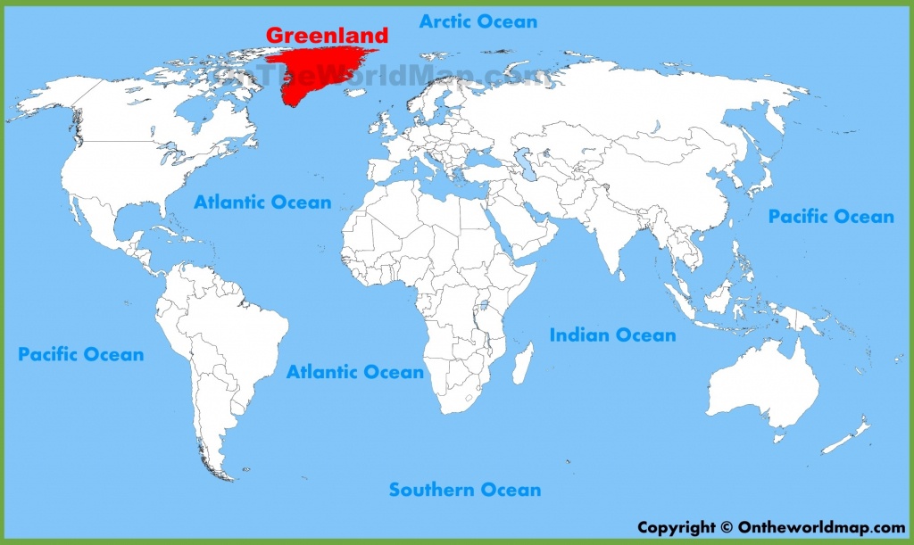 Greenland Location On The World Map - Printable Map Of Greenland