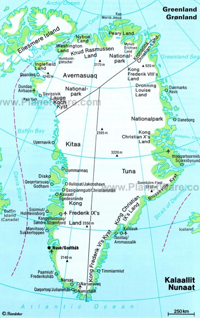 Greenland Maps | Maps Of Greenland - Printable Map Of Greenland