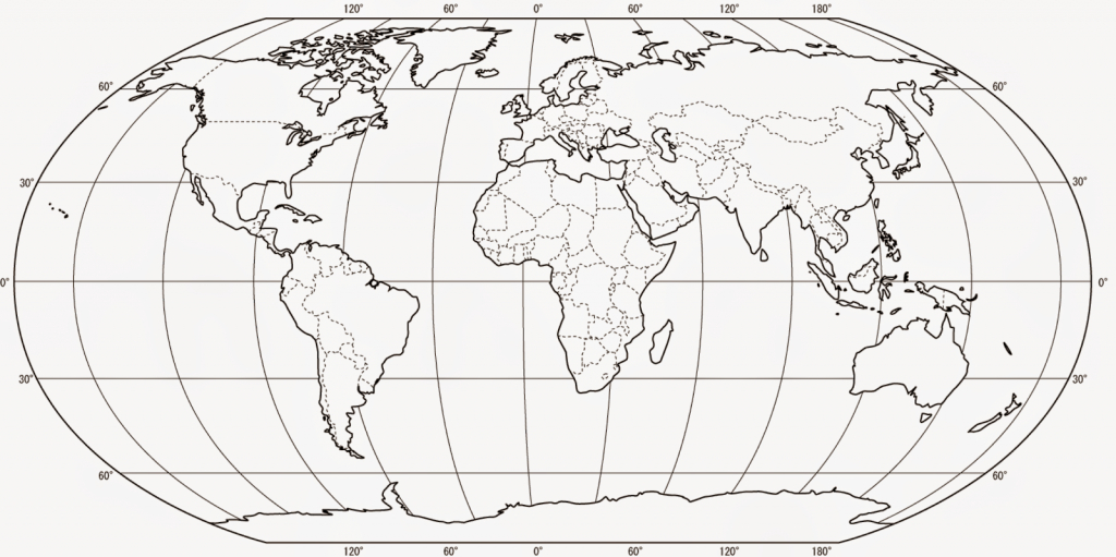 Greig Roselli: Printables: Blank World Map For Printing (With Borders) - Me On The Map Printables