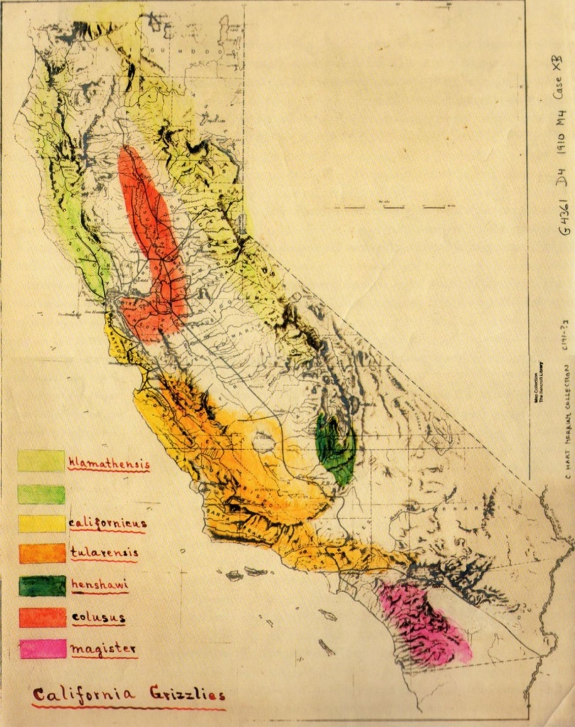 Grizzly Bear In California Map | Mapquest | Map, California Map, Map - Bears In California Map