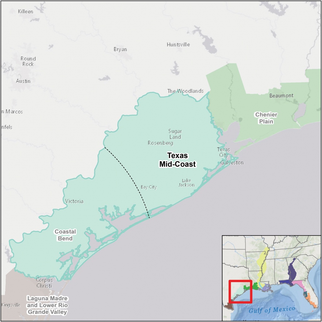 Gulf Coastal Plain Map Texas Mid Coast | D1Softball - Map Coastal Texas