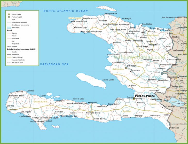 Printable Map Of Haiti