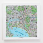 Hand Drawn Map Of Melbourne Art Print | Art Prints, Stationery   Printable Map Of Melbourne