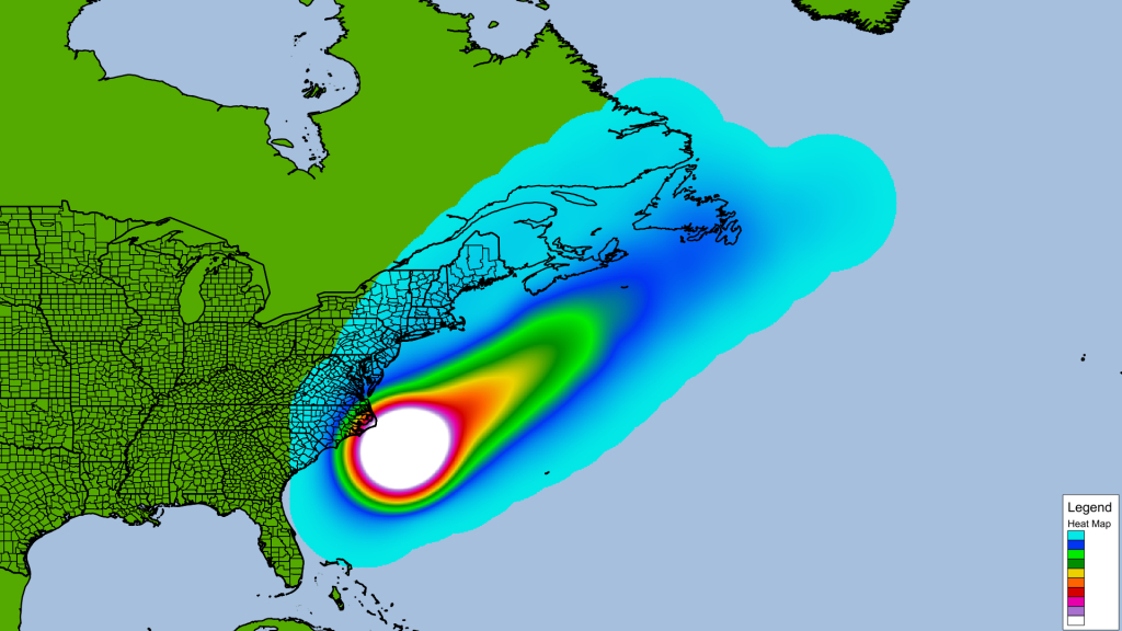 Heat Map | Texas Hurricane - Texas Heat Map