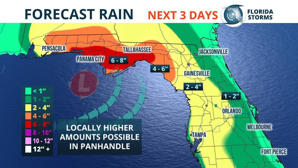Heavy Rain, Possible Flooding This Weekend - Florida Storms - Flood Maps Gainesville Florida