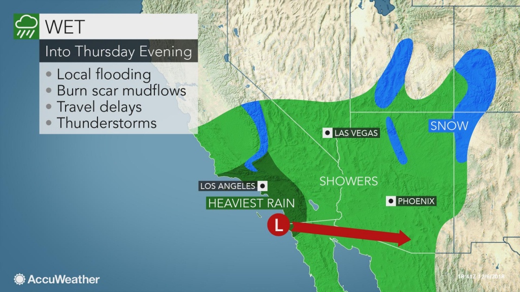 Heavy Rain To Put California Burn-Scar Areas At Risk For Mudslides - California Lead Free Hunting Map