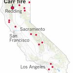 Here's Where The Carr Fire Destroyed Homes In Northern California   Active Fire Map For California