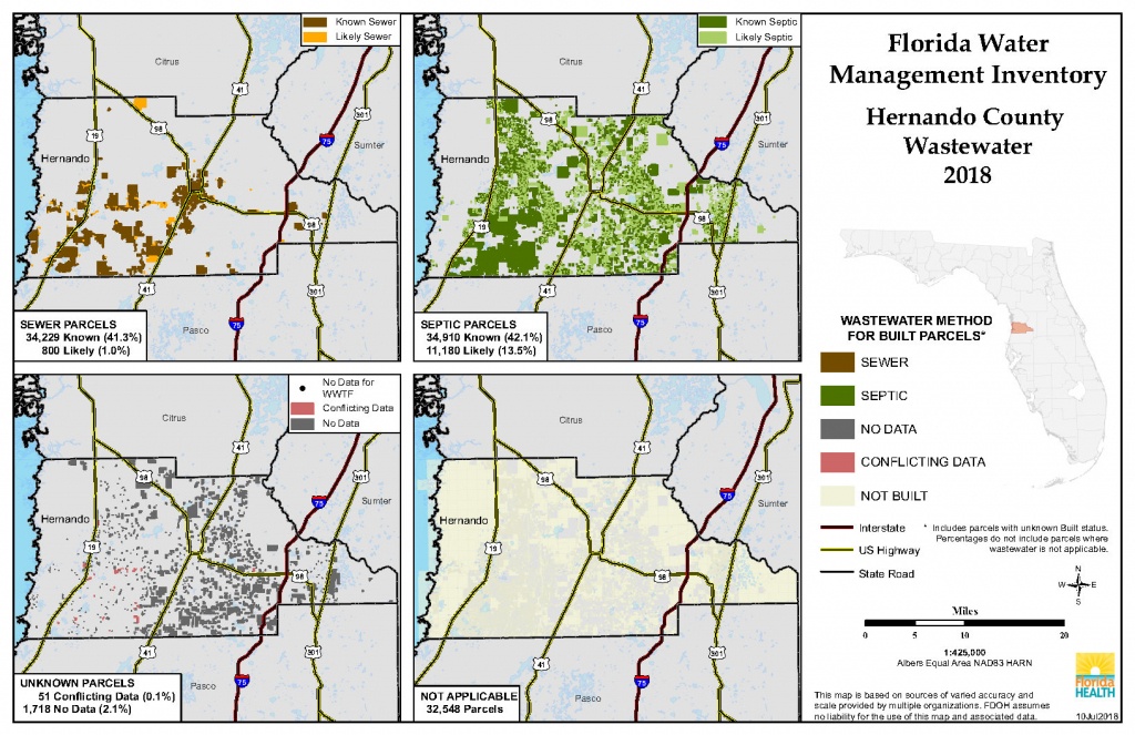 Hernando Florida Water Management Inventory Summary | Florida - Hernando Florida Map