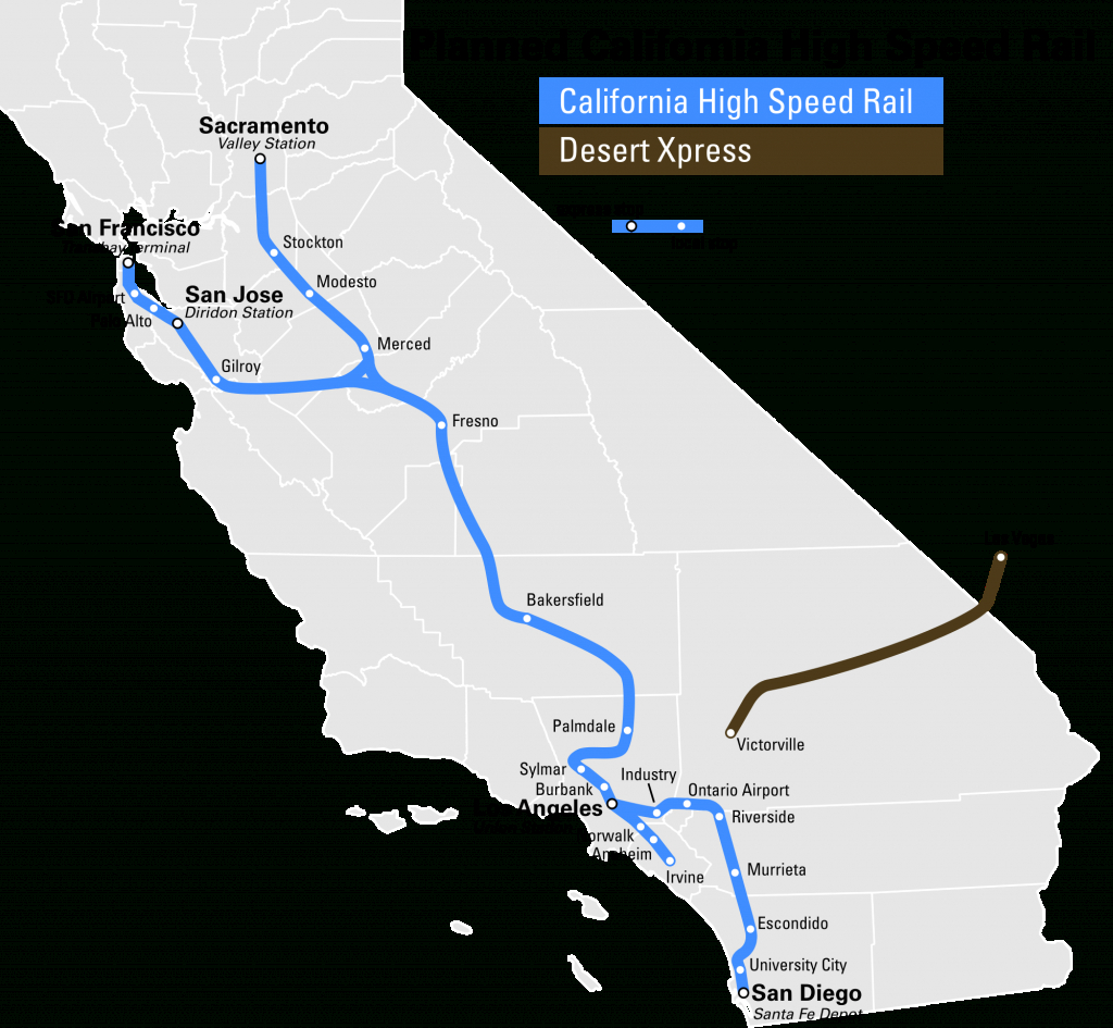 High Speed Rail To Las Vegas Breaks Ground 2017 - Canyon News - Amtrak California Map