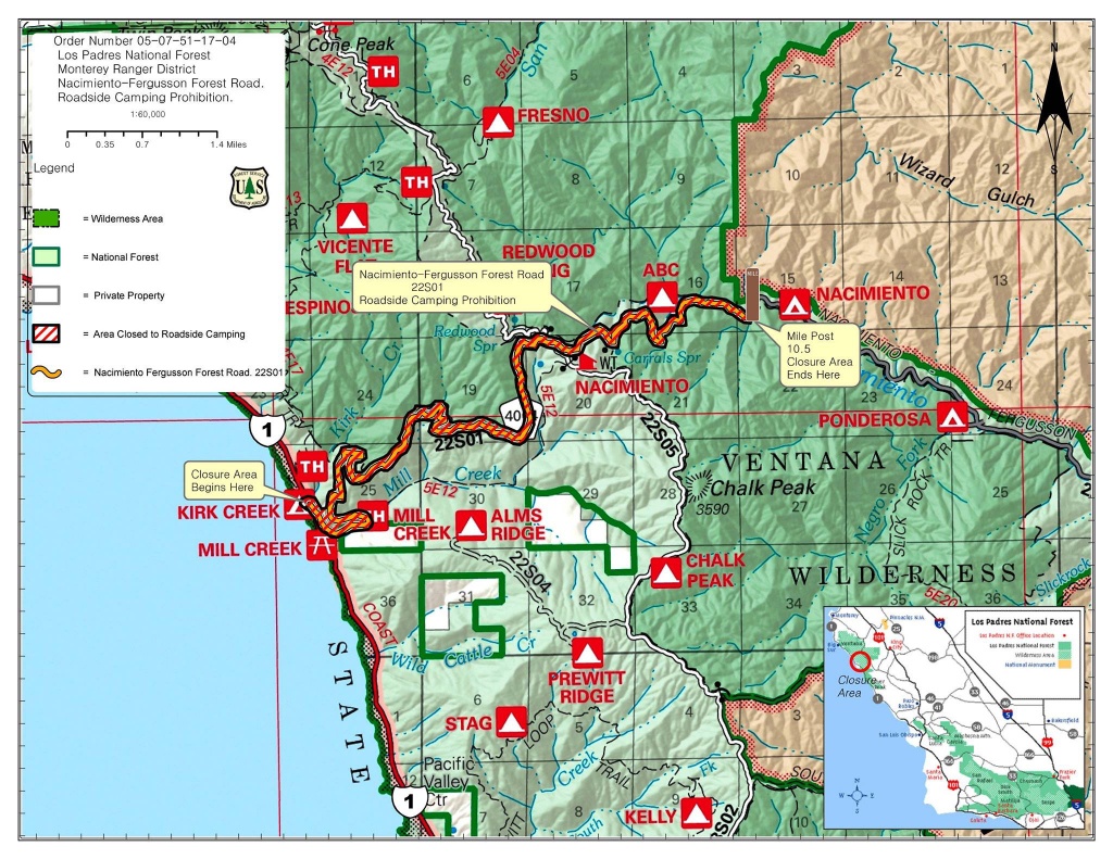 Highway 1 Conditions In Big Sur California California Road Closures Map 