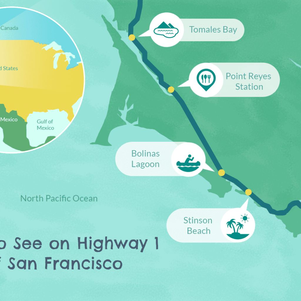 Highway 1 In Northern California - A Drive You&amp;#039;ll Love - Map Of California Coast North Of San Francisco