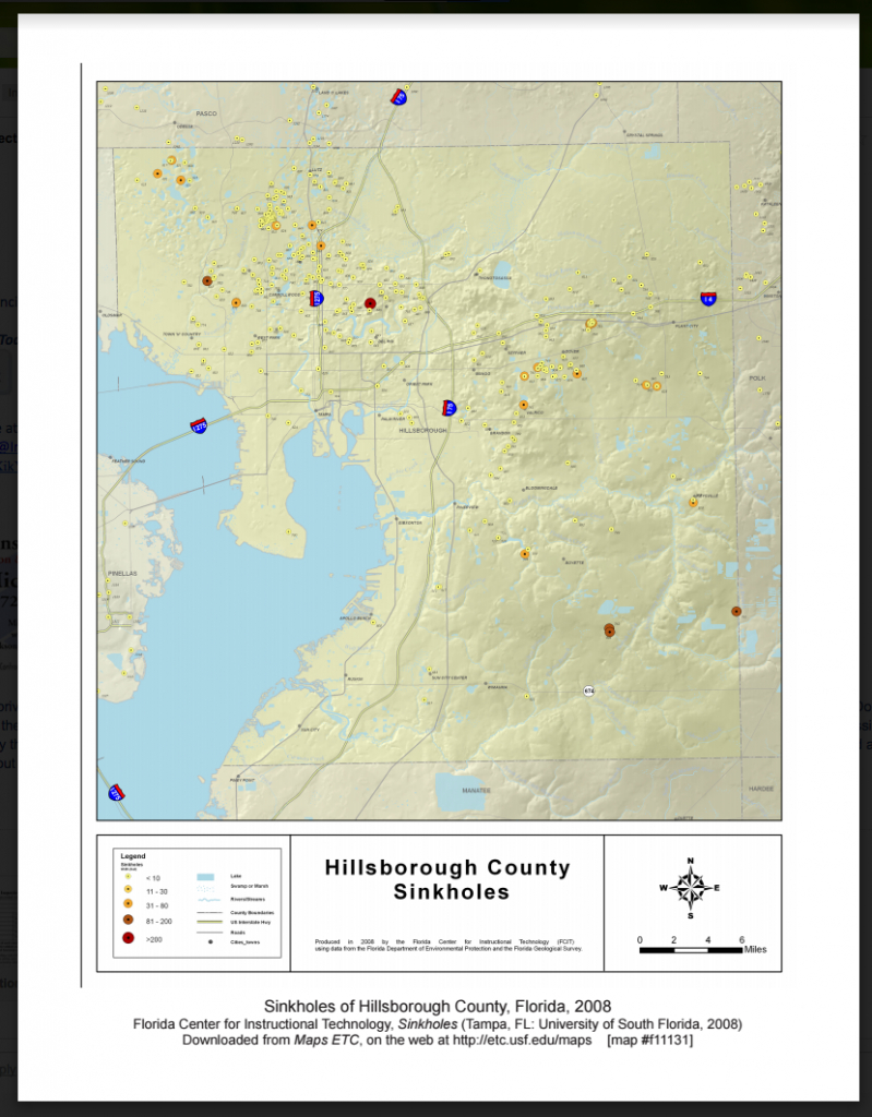 Hillsborough County Sinkhole Map - Affordable Inspections Of Tampa Bay - Florida Sinkhole Map By County