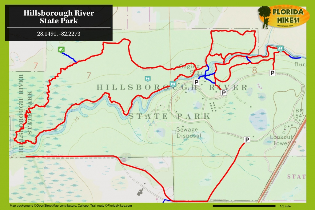 Hillsborough River Hiking Trails | Florida Hikes! - Florida Hiking Trails Map