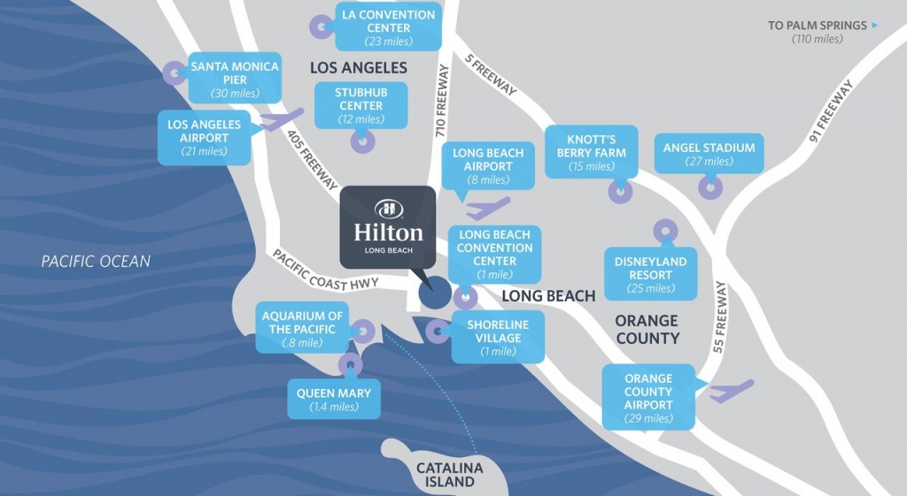 Hilton Long Beach Hotel, Ca - Booking - Map Of Hilton Hotels In California