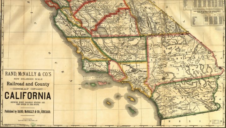 Historical Map Of California