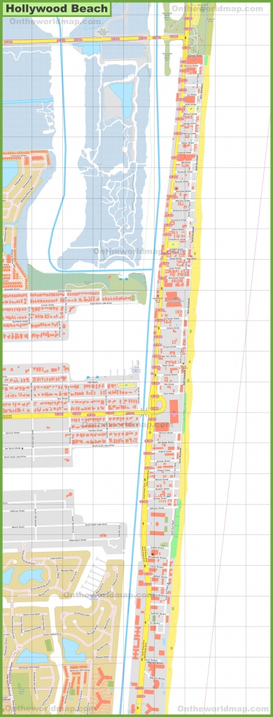 Hollywood Beach Map - Hollywood Beach Florida Map