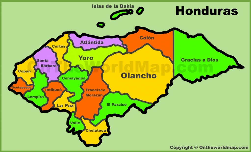 Honduras Maps | Maps Of Honduras - Printable Map Of Honduras