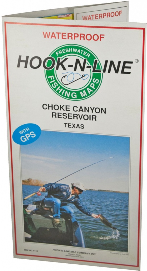 Hook-N-Line Map F112 Choke Canyon Fishing Map (With Gps) - Austinkayak - Texas Kayak Fishing Maps