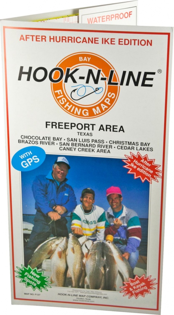 Hook-N-Line Map F127 Freeport Area Fishing Map (With Gps) - Austinkayak - Texas Saltwater Fishing Maps