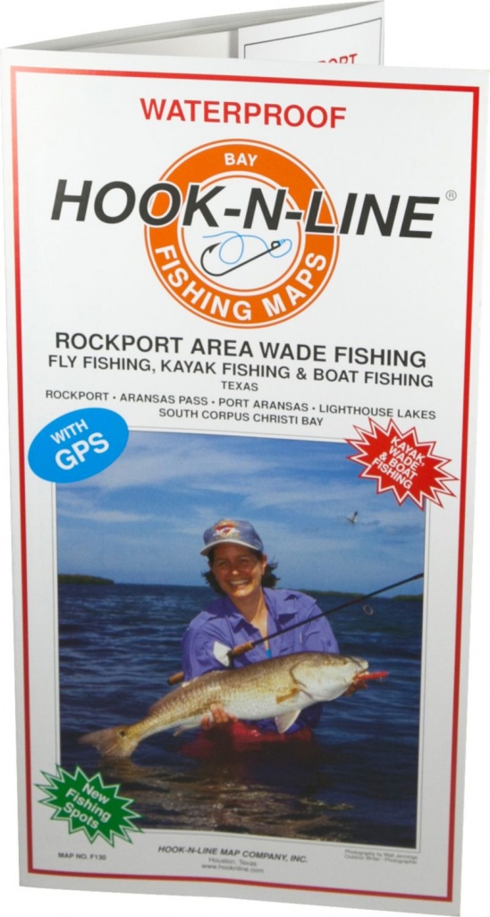 Hook-N-Line Map F130 Rockport Wade Fishing Map (With Gps) - Austinkayak - Rockport Texas Fishing Map