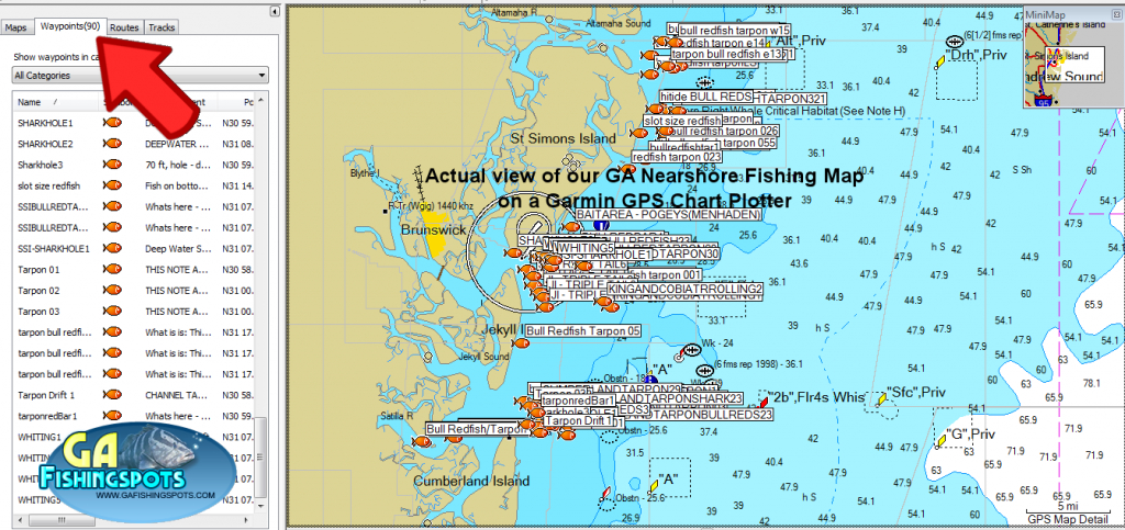 Hot Spots Fishing Maps « Guide To Coastal Georgia Fishing Spots - Hot Spot Maps Florida