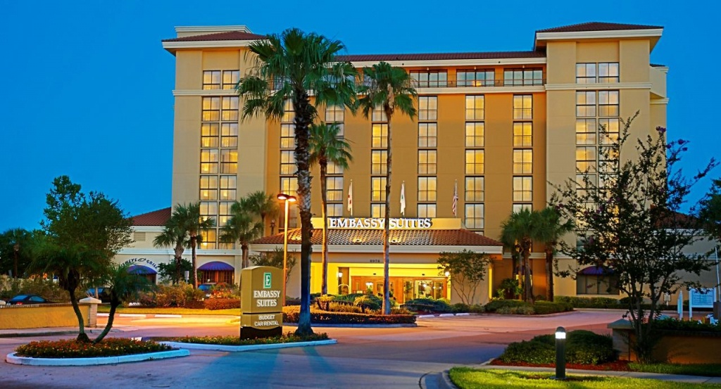 Hotel Embassy Suiteshilton Orlando, Fl - Booking - Embassy Suites Florida Locations Map