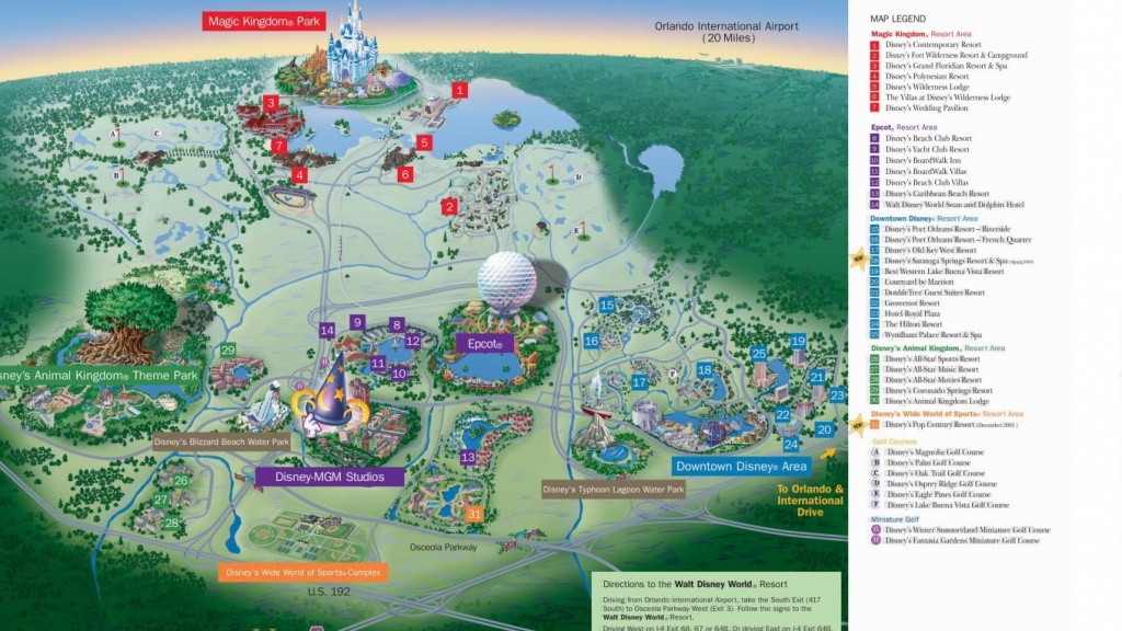 Hotel Resort Disney World Resorts Florida Residents In Walt Monorail - Florida Map Hotels