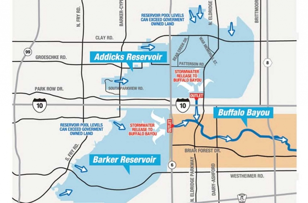 Houston Dam &amp;amp; Reservoir Flood Lawyers | Hurricane Harvey Damage Lawyer - Barker Texas Map