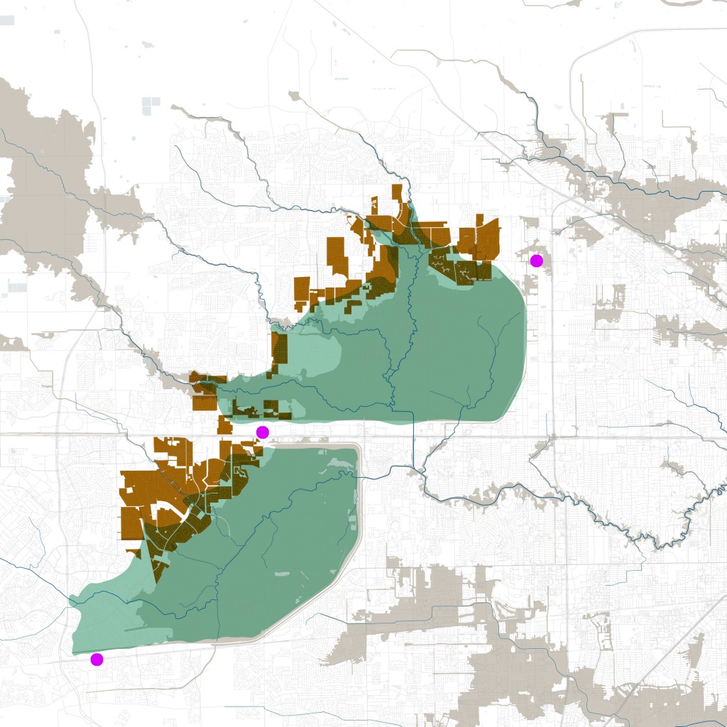 Houston&amp;#039;s Big Dams Won&amp;#039;t Fail. But Many Neighborhoods Will Have To - Barker Texas Map