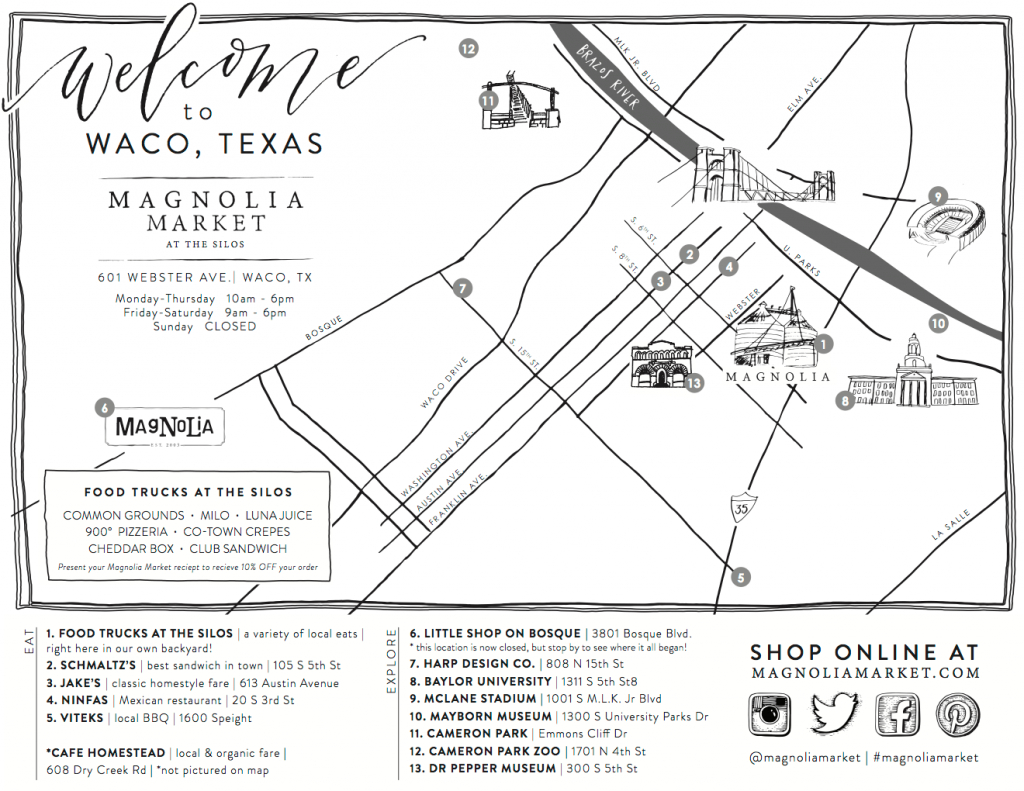 How The Market Came To Be + Joanna&amp;#039;s Favorite Waco Places | Magnolia - Magnolia Texas Map