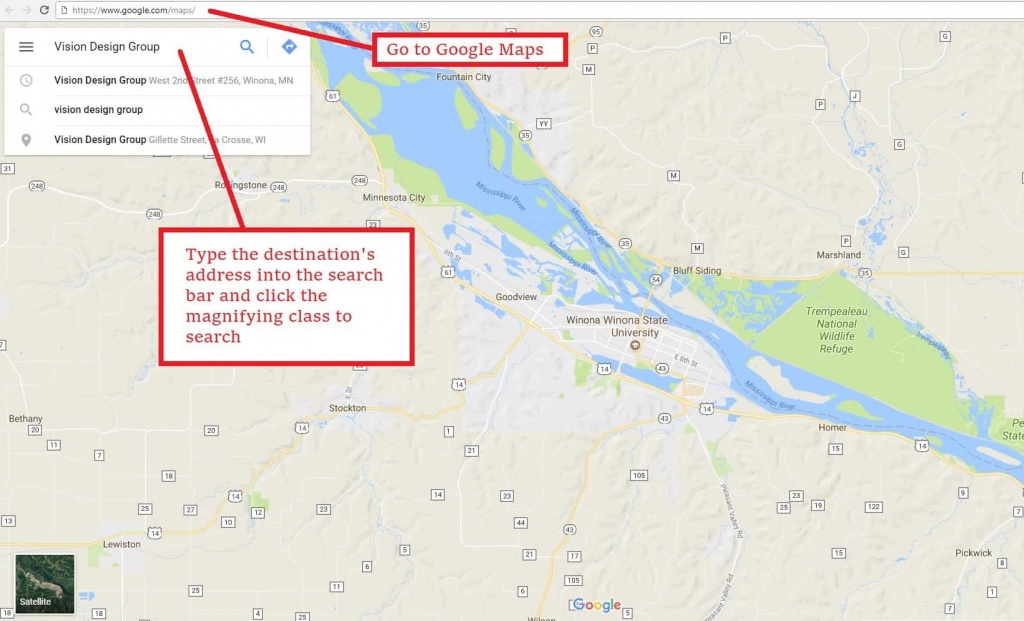 How To Create &amp;quot;get Directions&amp;quot; Link Using Google Maps - Vision Design - Printable Directions Google Maps