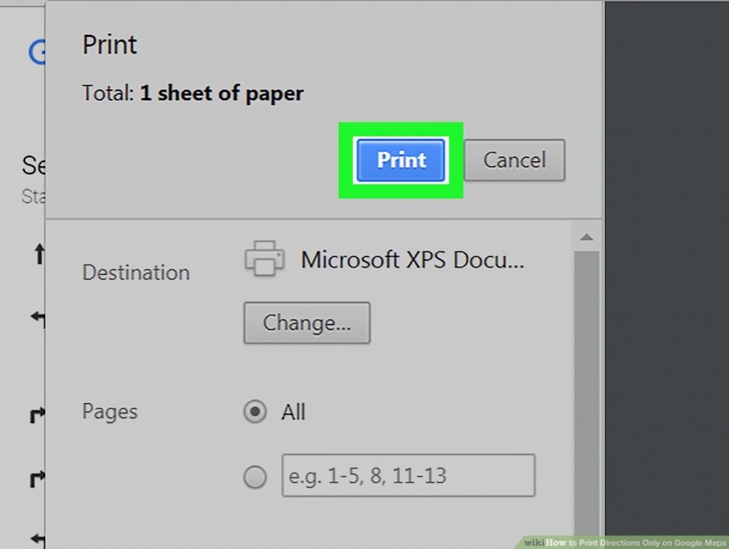 How To Print Directions Only On Google Maps: 11 Steps - Printable Directions Google Maps