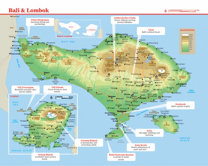 Printable Map Of Bali