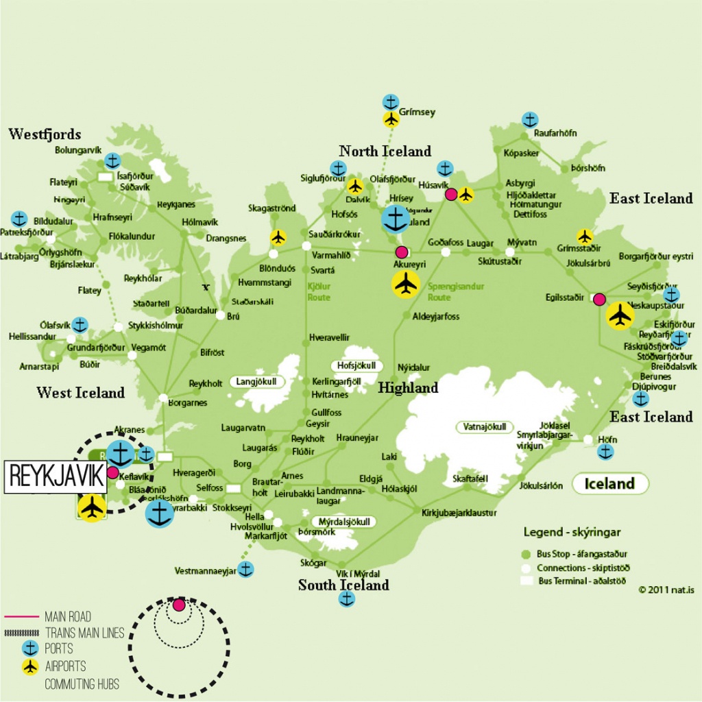 Iceland Map Printable And Travel Information | Download Free Iceland - Printable Road Map Of Iceland