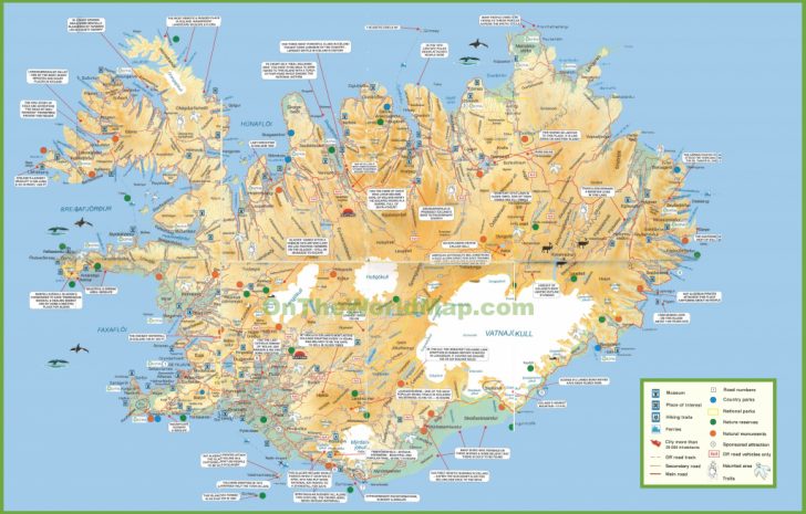 Printable Road Map Of Iceland