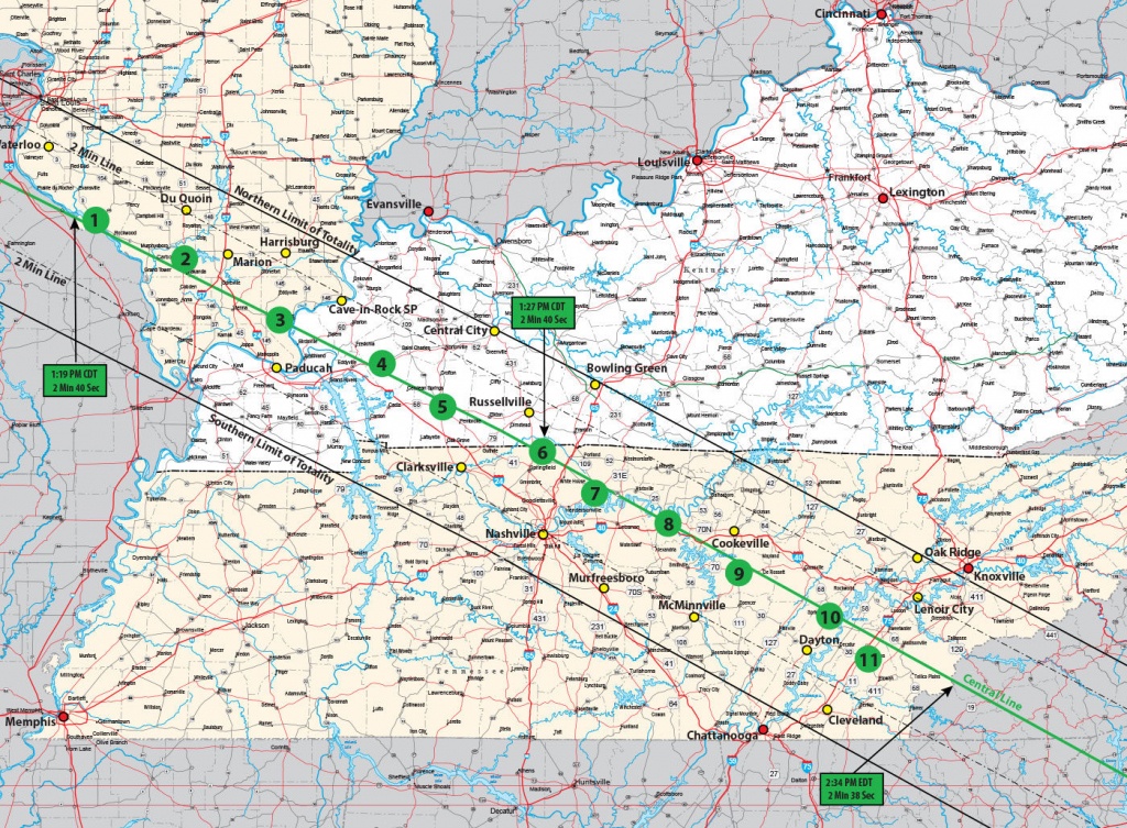 Illinois, Kentucky, And Tennessee Zone Map - Scopedawg - Printable Map Of Bowling Green Ky