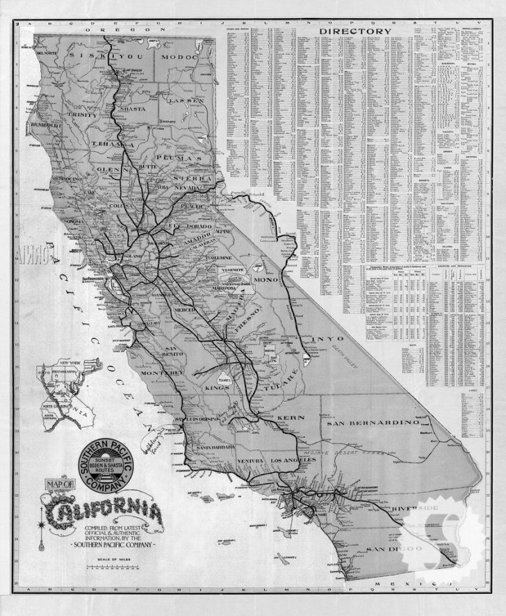 California Map Black And White