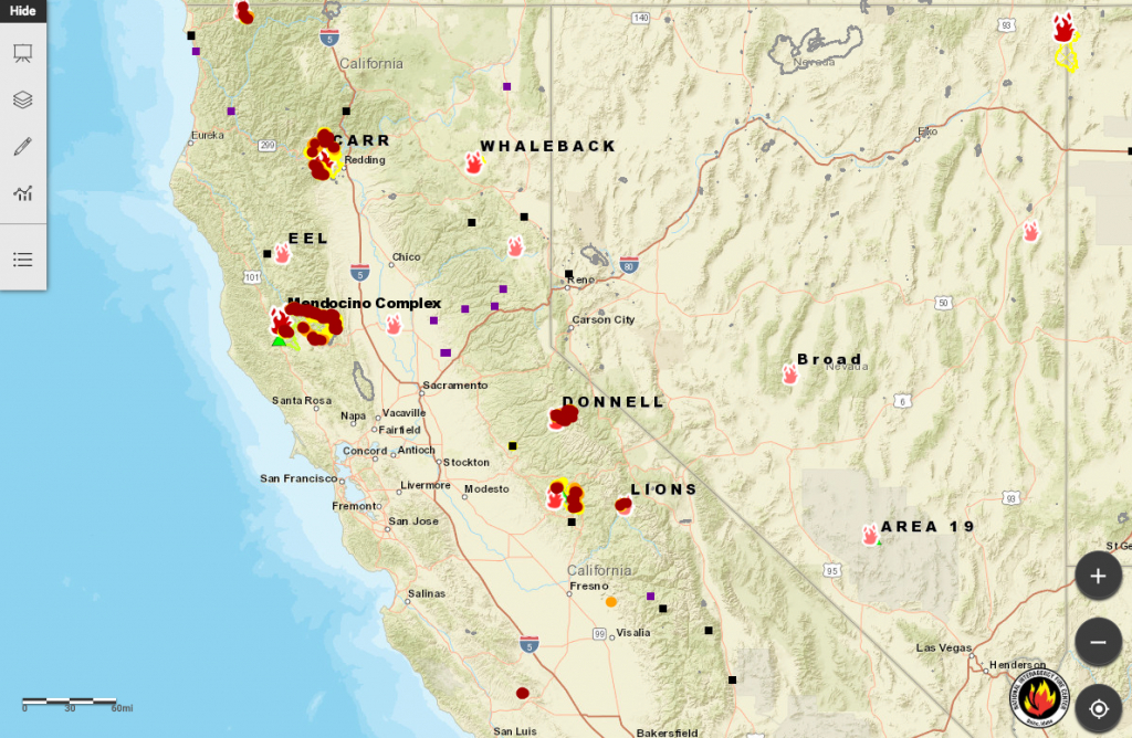 fires in california 2017 map