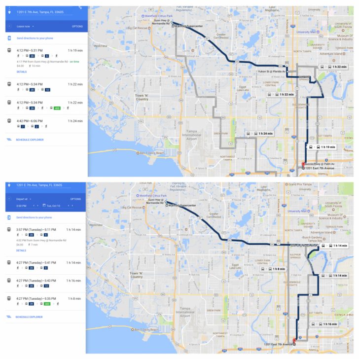 Google Maps Tampa Florida