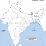 India Political Map In A4 Size   Printable Outline Map Of India