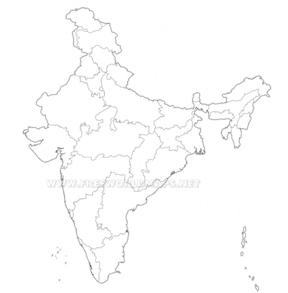 India Political Map - Political Outline Map Of India Printable