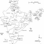 India Printable, Blank Maps, Outline Maps • Royalty Free   India Outline Map A4 Size Printable