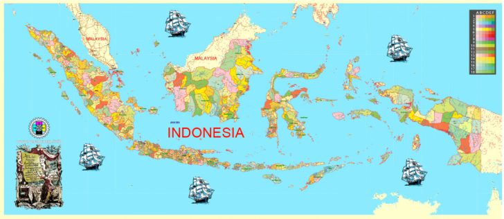 Printable Map Of Indonesia