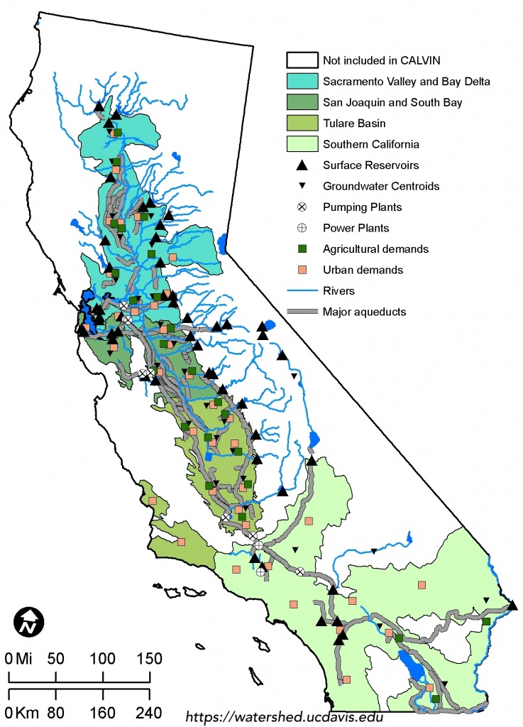 Insights For California Water Policy From Computer Modeling - California Water Map